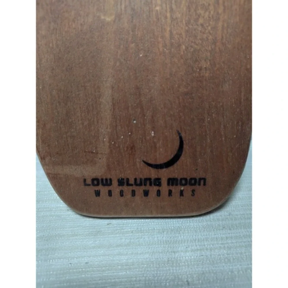 Low‎ Slung Moon Woodworks Handcrafted Walnut Cutting Board 14x6 USA farmhouse